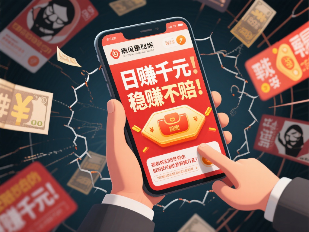 通常，骗子们会利用各种广告夸大盈利的可能性，吸引急