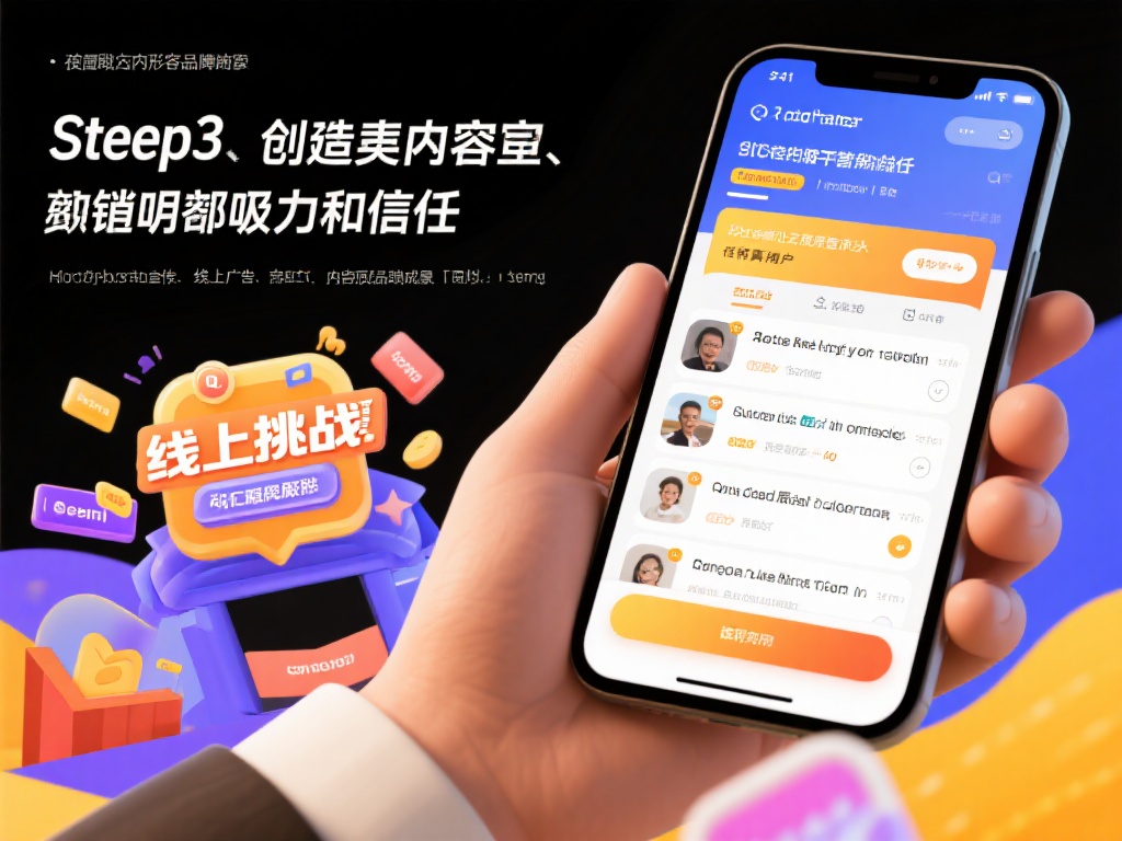 步骤三：创建内容吸引力和信任
无论是通过社交平台