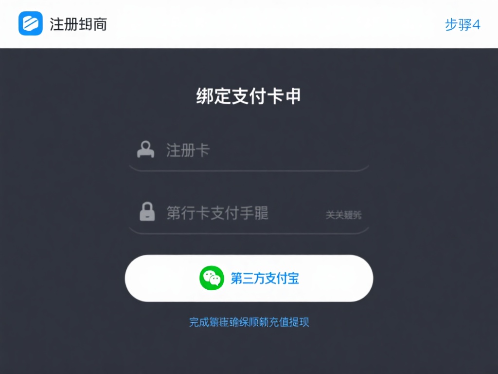 步骤四：绑定支付方式
注册完成后，绑定支付方式也